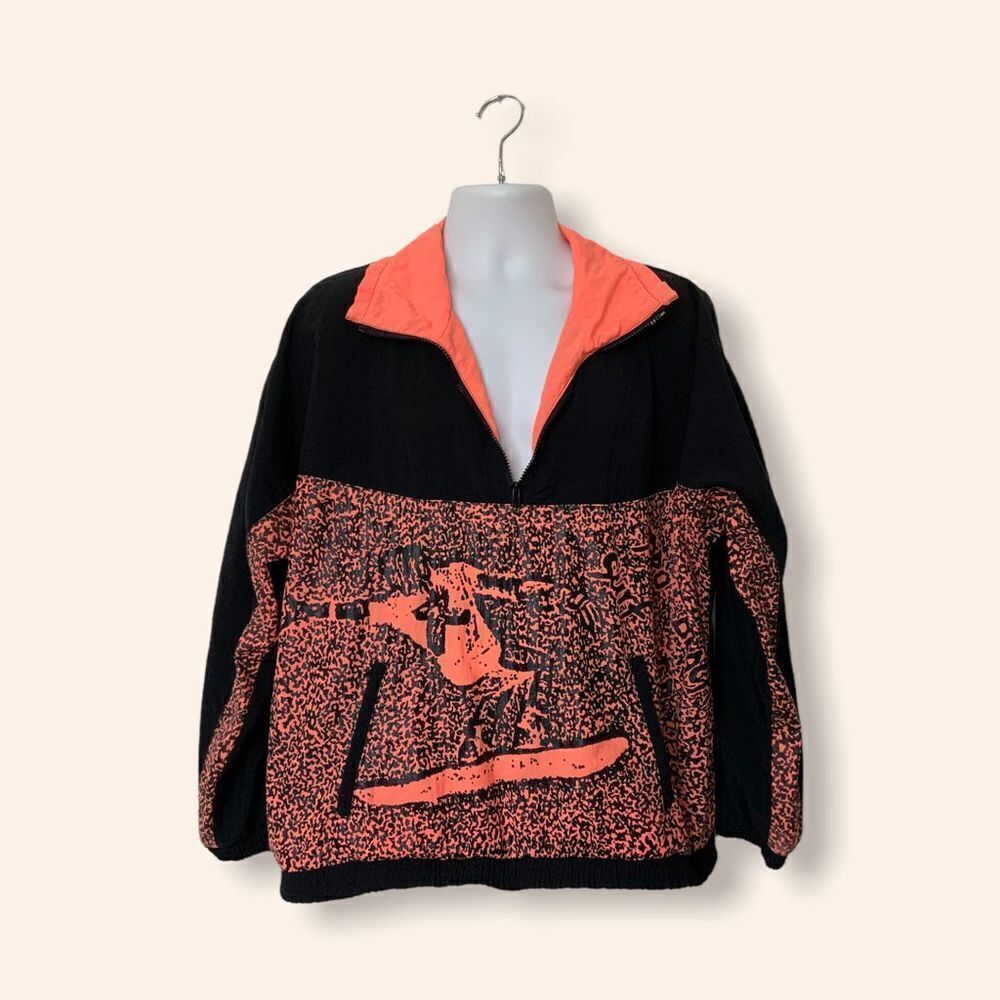 Vintage 80s Pro Beach Surf Windbreaker  Jacket